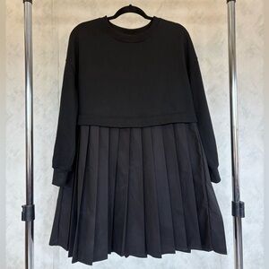 Black Pleated Dress
